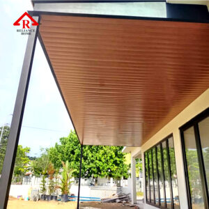 Aluminium Strip Ceiling, Woodgrain ceiling, Roof