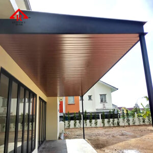 Aluminium Strip Ceiling, Woodgrain ceiling, Roof
