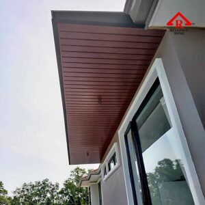 Aluminium Strip Ceiling, Woodgrain ceiling, Roof