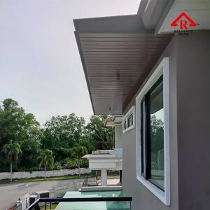 Aluminium Strip Ceiling, Woodgrain ceiling, Roof