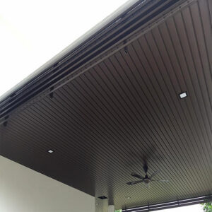 Aluminium Strip Ceiling, Woodgrain ceiling, Roof
