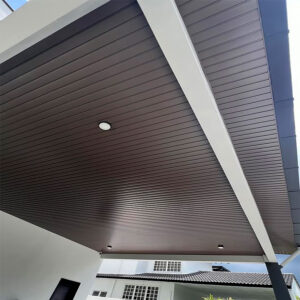 Aluminium Strip Ceiling, Woodgrain ceiling, Roof