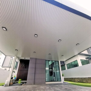 Aluminium Strip Ceiling, Woodgrain ceiling, Roof