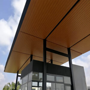 Aluminium Strip Ceiling, Woodgrain ceiling, Roof