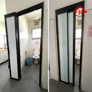Swing slide PD Door Malaysia, Swing Slide Door, PD Door, 2in1 PD Door, bifold door, foldable door,swing and slide door, toilet door, yard door, laundry door, pintu lipat