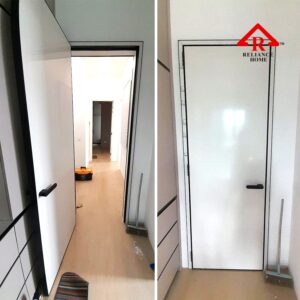 Alumnium Slim Swing Door, Alumnium HoneyComb, Swing Door, Master Door, Pintu Aluminium, Pintu Malaysia, Toilet Door, Slimline door, Slim door, Slim frame