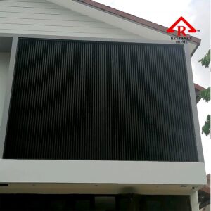 Fencing Hollow, Wood Wall, Facade Fencing,Fence, Fencing Malaysia, Wall Fencing, Wall Ideas, Outdoor Wall Wooden fencing, aluminium