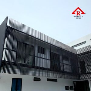 Fencing Hollow, Wood Wall, Facade Fencing,Fence, Fencing Malaysia, Wall Fencing, Wall Ideas, Outdoor Wall Wooden fencing, aluminium