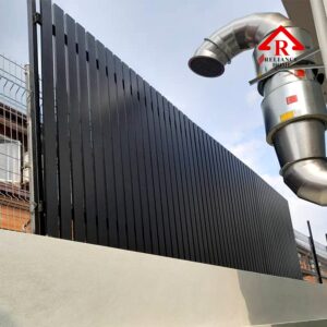 Fencing Hollow, Wood Wall, Facade Fencing,Fence, Fencing Malaysia, Wall Fencing, Wall Ideas, Outdoor Wall Wooden fencing, aluminium