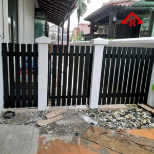 Fencing Hollow, Wood Wall, Facade Fencing,Fence, Fencing Malaysia, Wall Fencing, Wall Ideas, Outdoor Wall Wooden fencing, aluminium