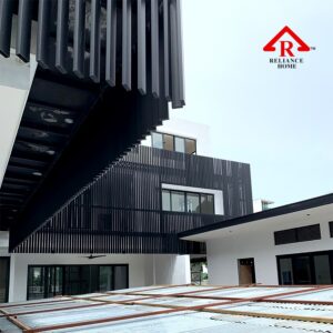 Fencing Hollow, Wood Wall, Facade Fencing,Fence, Fencing Malaysia, Wall Fencing, Wall Ideas, Outdoor Wall Wooden fencing, aluminium