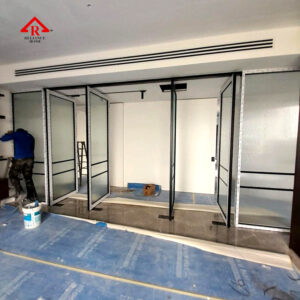 Pivot Glass Door, 180 Degree door, Oversized Door, Swing Door, Entrance Door, Framed Glass Door, Reeded Glass
