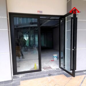 Pivot Glass Door, 180 Degree door, Oversized Door, Swing Door, Entrance Door, Framed Glass Door