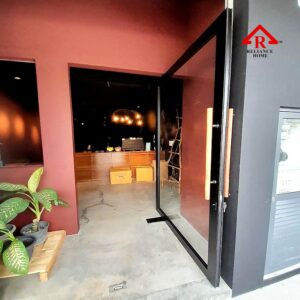 Pivot Glass Door, 180 Degree door, Oversized Door, Swing Door, Entrance Door, Framed Glass Door