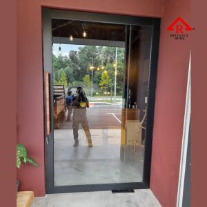 Pivot Glass Door, 180 Degree door, Oversized Door, Swing Door, Entrance Door, Framed Glass Door