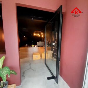 Pivot Glass Door, 180 Degree door, Oversized Door, Swing Door, Entrance Door, Framed Glass Door