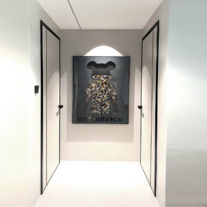 Aluminium Slim Door, Honeycomb panel, modern door