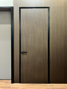 Aluminium Slim Door, Honeycomb panel, modern door, Wooden