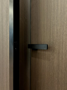 Aluminium Slim Door, Honeycomb panel, modern door, Wooden