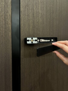 Aluminium Slim Door, Honeycomb panel, modern door, Wooden