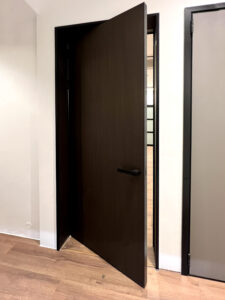 Aluminium Slim Door, Honeycomb panel, modern door, Wooden