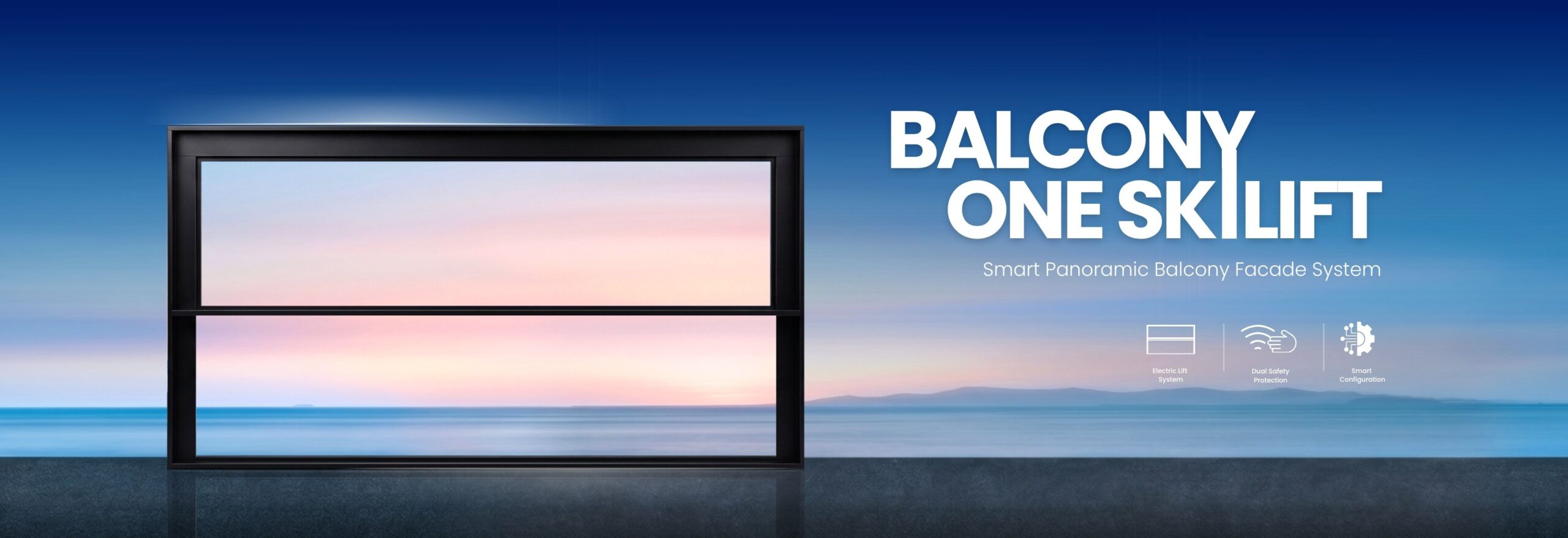 BALCONY ONESKYLIFT, automated sliding window