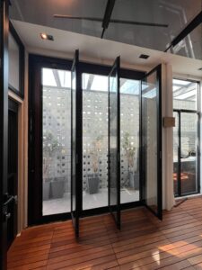 2IN1 ELITE Mesh & Glass Multi Folding Door