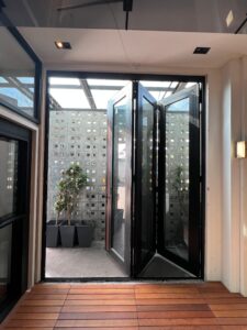 2IN1 ELITE Mesh & Glass Multi Folding Door