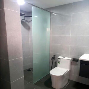 Shower Fixed Panel Glass, Translucent